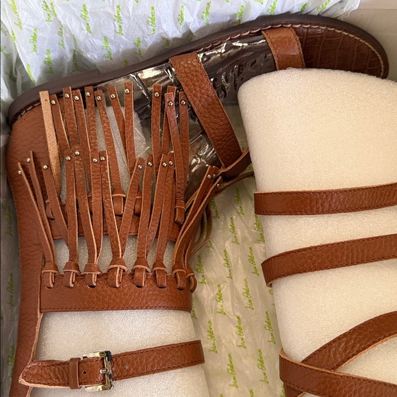 Sam Edelman Brown Gardenia Gladiator Sandals Sz 9 1/2 M BNIB - Picture 4 of 9